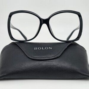 Bolon BL2522 J11 Gloss Black Oversized Sunglasses Frame w/ Case 62-16-142